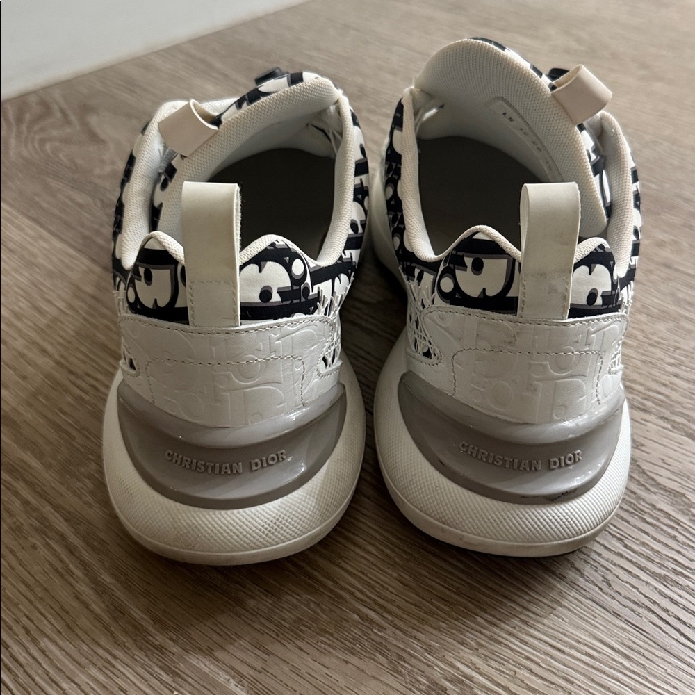 Dior Monogram Black and White Sneakers - Picture 2 of 3